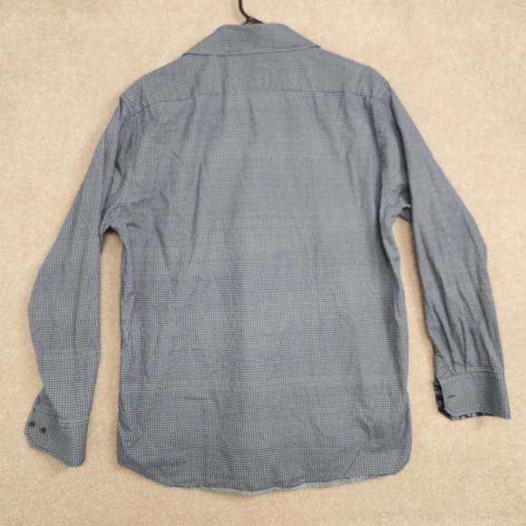 Christian Aujard Black White Geometric Paisley Long Sleeve Button-Down Shirt XL - Picture 2 of 4